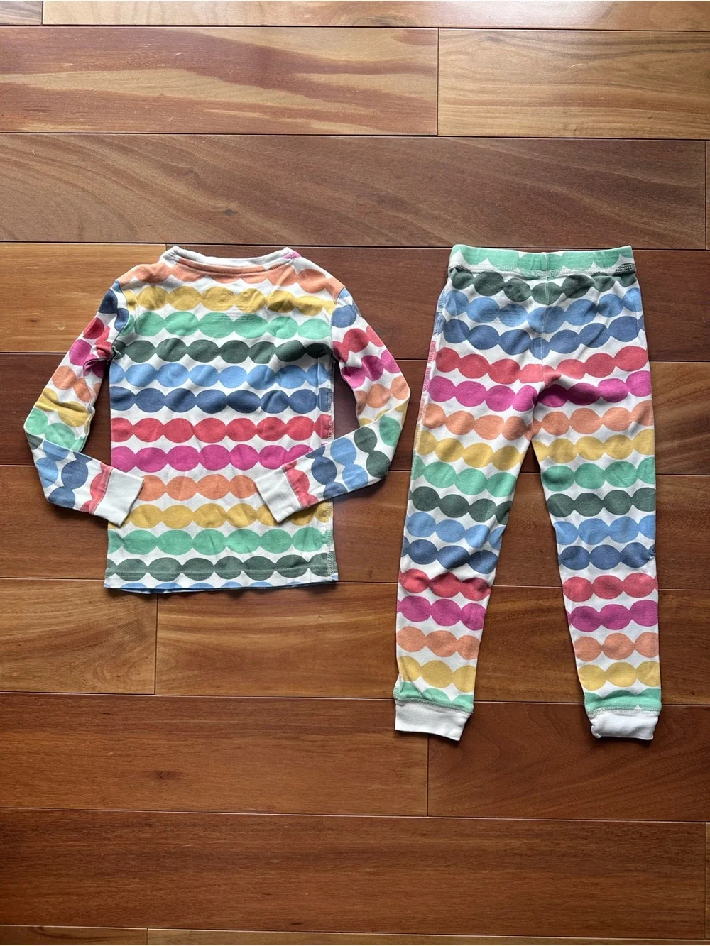 Primary Rainbow Pajama Set 4T Long Sleeves